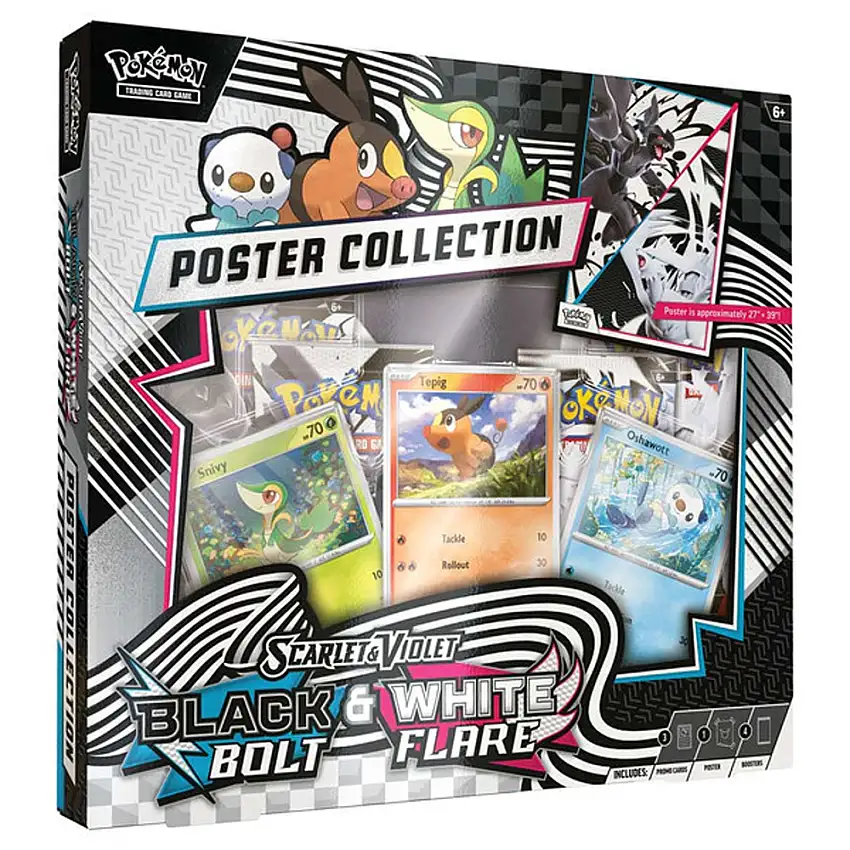 Pokemon TCG: Scarlet & Violet: Black Bolt/White Flare - Unova Poster Collection