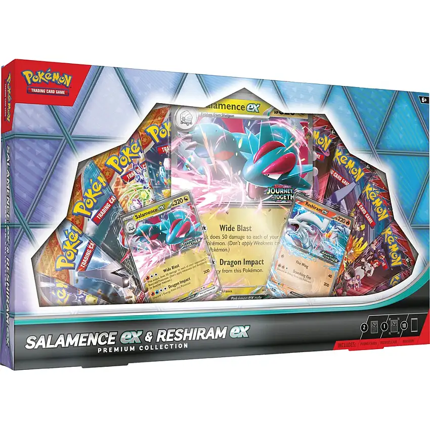 Pokemon TCG: Salamence ex & Reshiram ex Premium Collection (New Arrival)