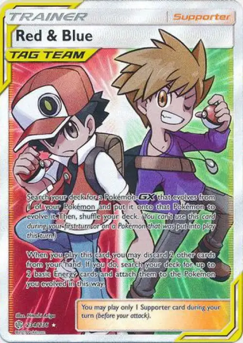 Pokemon Trading Card Game Sun & Moon Cosmic Eclipse Ultra Rare Red & Blue #234