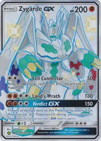 Pokemon Trading Card Game Hidden Fates Ultra Rare Zygarde GX SV65