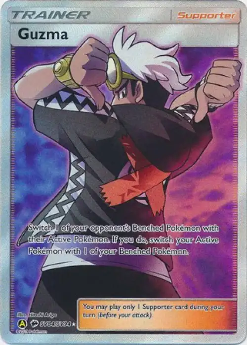 Pokemon Trading Card Game Hidden Fates Ultra Rare Guzma SV84