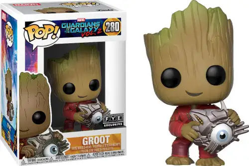 Funko Guardians of the Galaxy Vol. 2 POP! Marvel Groot Exclusive Vinyl Bobble Head #280 [with Cyber Eye]