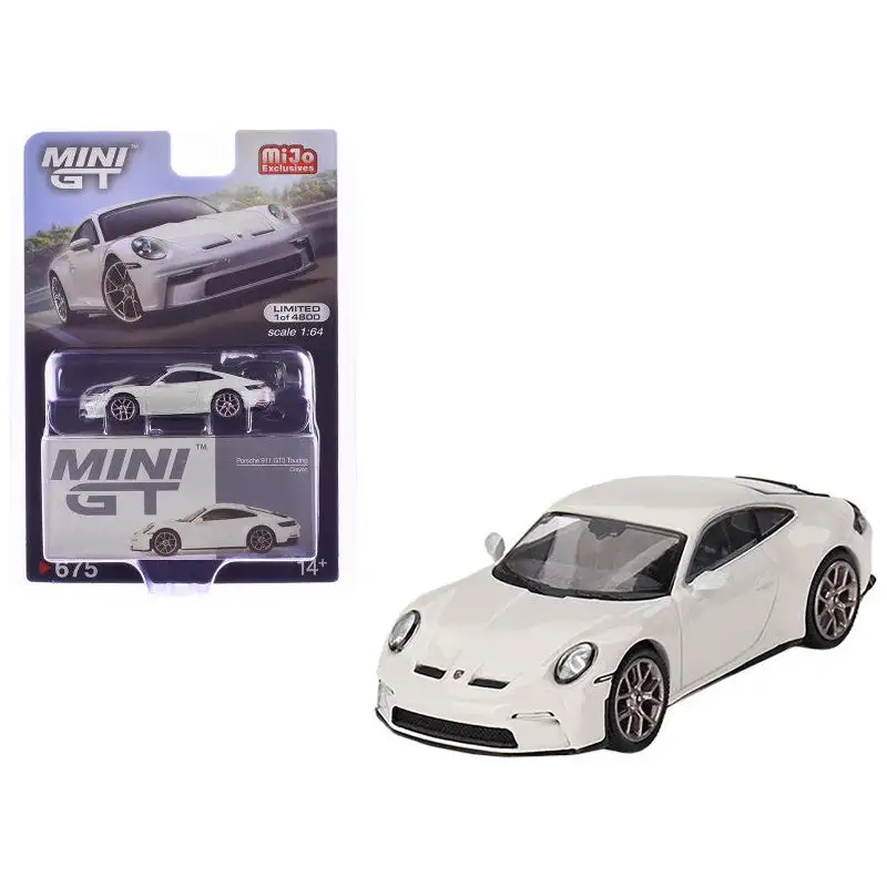 Porsche 911 (992) GT3 Touring Crayon Gray Limited Edition to 4800 pieces Worldwide 1/64 Diecast Model Car by Mini GT