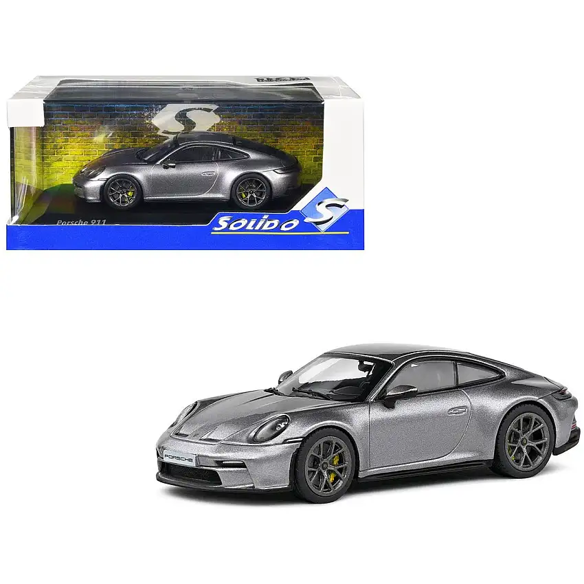 Porsche 911 (992) GT3 Touring GT Silver Metallic 1/43 Diecast Model Car by Solido