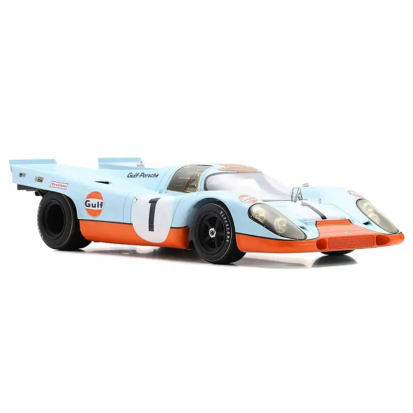 Porsche 917K #1 Jo Siffert - Brian Redman "J.W. Automotive Engineering" 2nd Place "24 Hours of Daytona" (1970) with Acrylic Display Case 1/18 Model Car by Spark