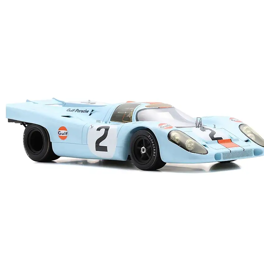 Porsche 917K #2 Pedro Rodriguez - Jackie Oliver "J.W. Automotive Engineering" Winner "24 Hours of Daytona" (1971) with Acrylic Display Case 1/18 Model Car by Spark