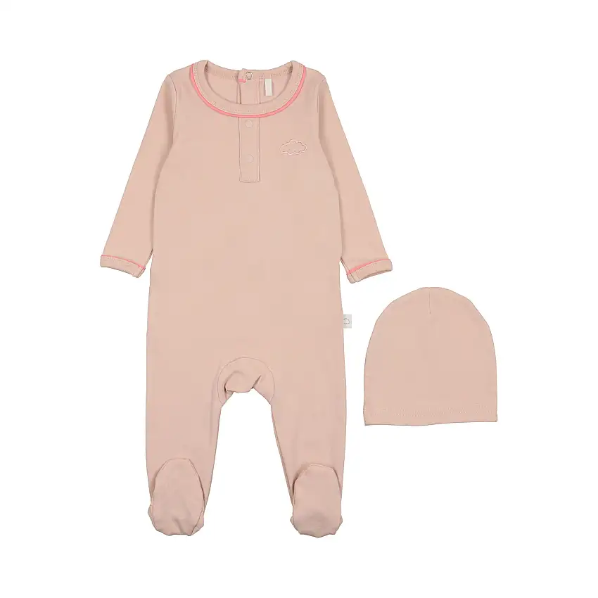 Grandpa Footie-pink/fuschia