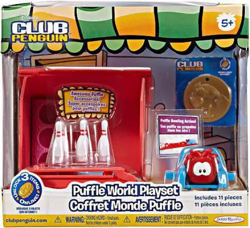 Club Penguin Puffle World Bowling Alley 1-Inch Playset [Damaged Package]