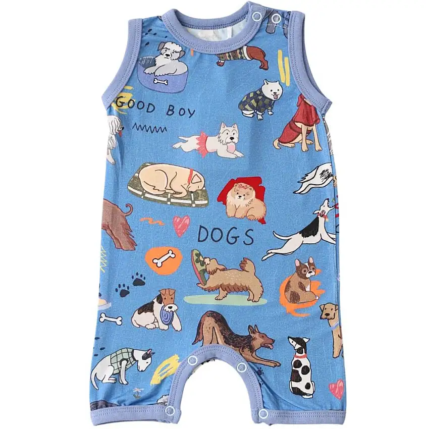 Puppy Pals Blue Shortall