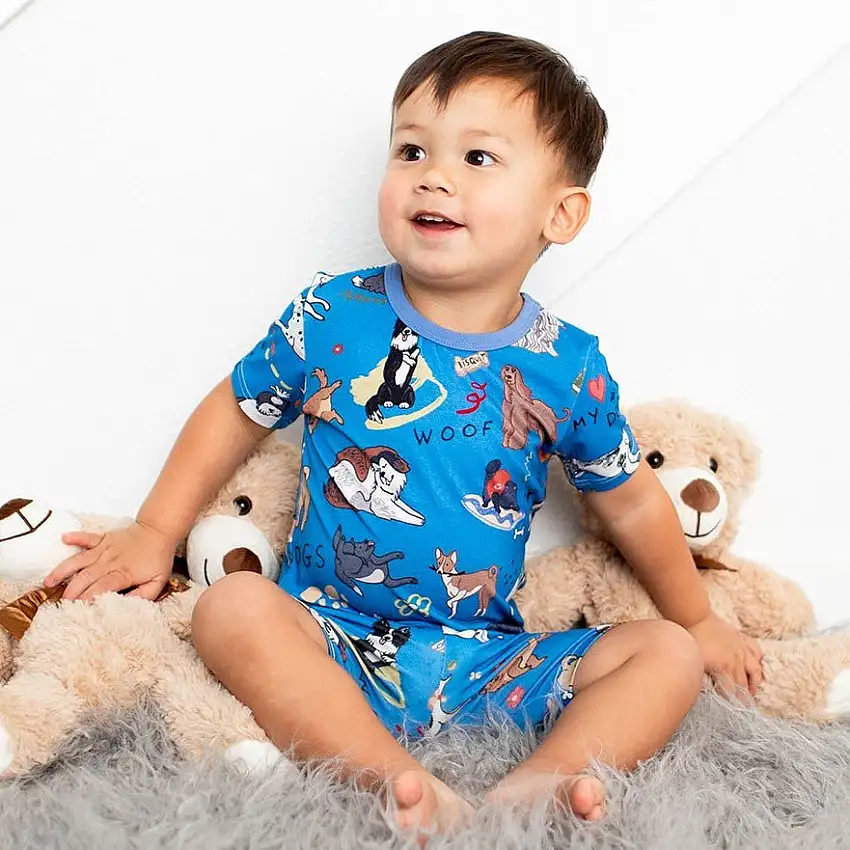 Puppy Pals Blue Shorts Pjs