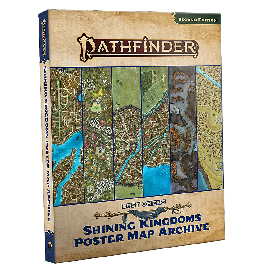 Pathfinder 2E RPG: Lost Omens - Shining Kingdoms Poster Map Archive