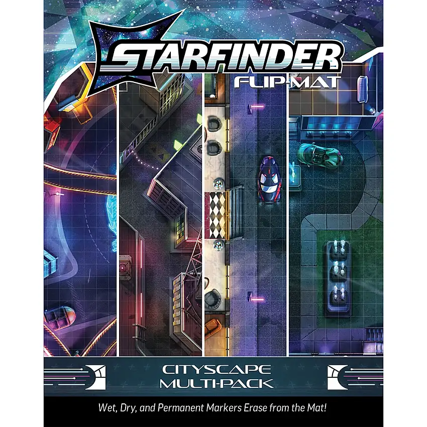 Starfinder RPG: Flip-Mat- Cityscape Multi-Pack
