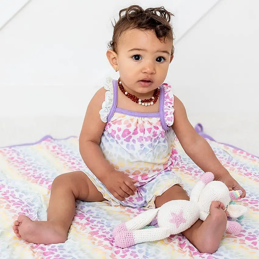 Rainbow Leopard Bubble Romper