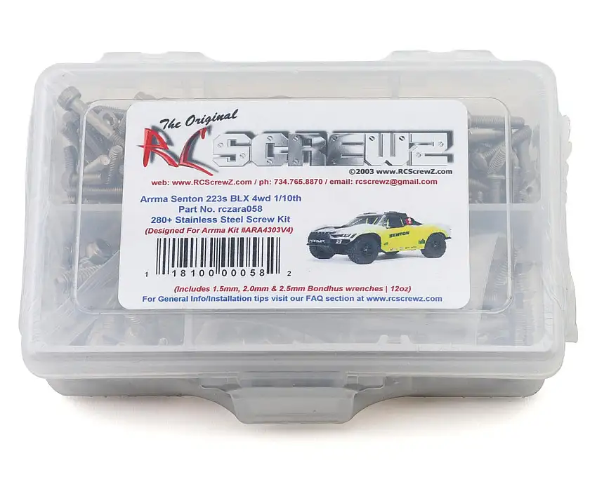 RC Screwz Arrma® Senton™ 223S BLX 1/10 Short Course Truck Stainless Steel Screw Kit