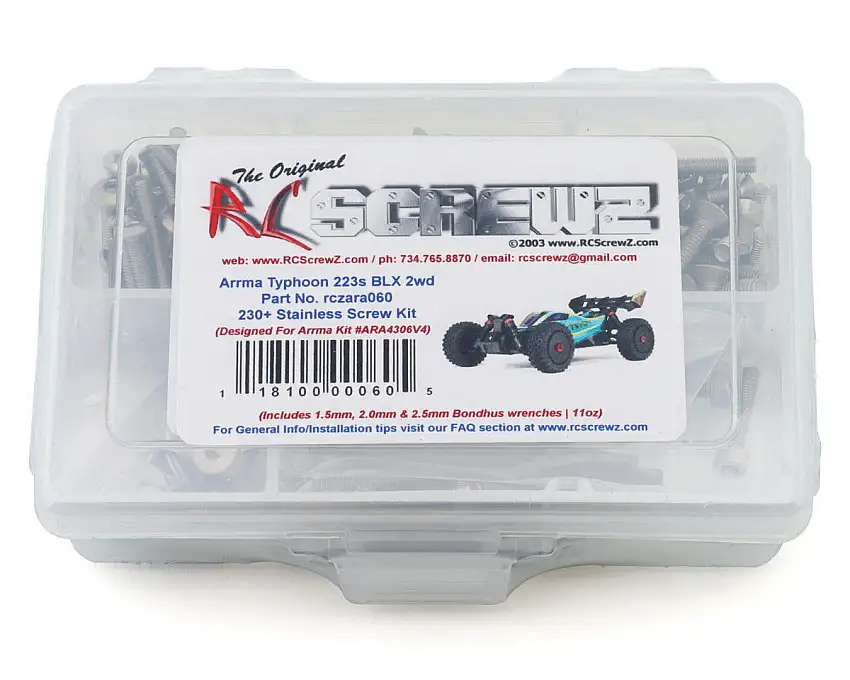 RC Screwz Arrma® Typhon™ 223S BLX 1/8 Buggy Stainless Steel Screw Kit