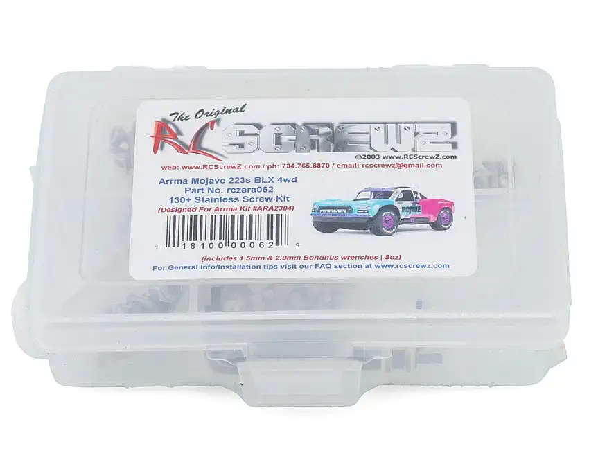 RC Screwz Arrma® Mojave Grom 223S BLX 1/16 Desert Truck Stainless Steel Screw Kit