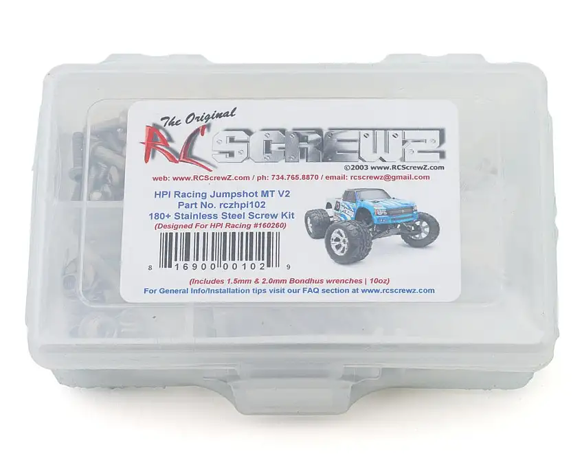 RC Screwz HPI Jumpshot MT V2 1/10 Monster Truck Stainless Steel Screw Kit