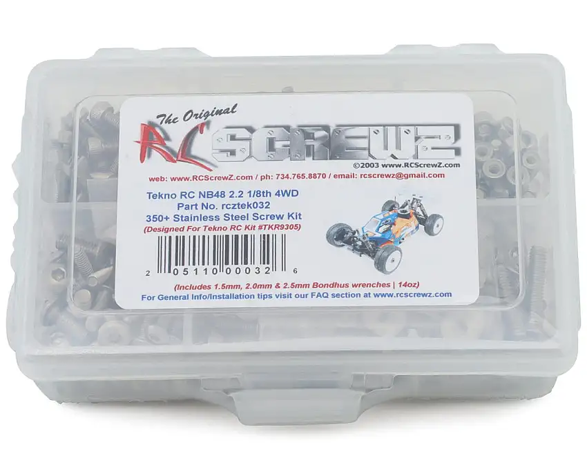 RC Screwz Tekno NB48 2.2 1/8 Nitro Buggy Stainless Steel Screw Kit