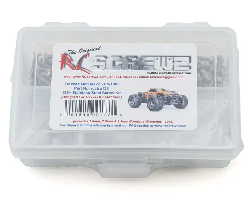 RC Screwz Stainless Steel Screw Kit for Traxxas® Mini Maxx®