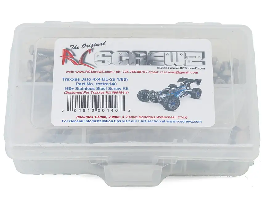 RC Screwz Stainless Steel Screw Kit for Traxxas® Jato® 4x4 BL-2s™ 1/8 Buggy