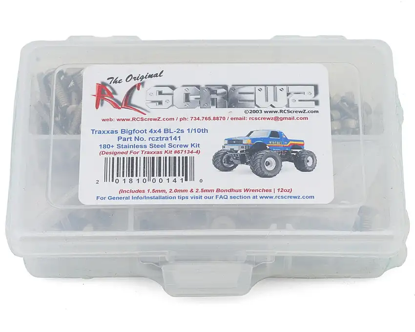 RC Screwz Stainless Steel Screw Kit for Traxxas® Bigfoot® BL-2s™ 1/10 Monster Truck