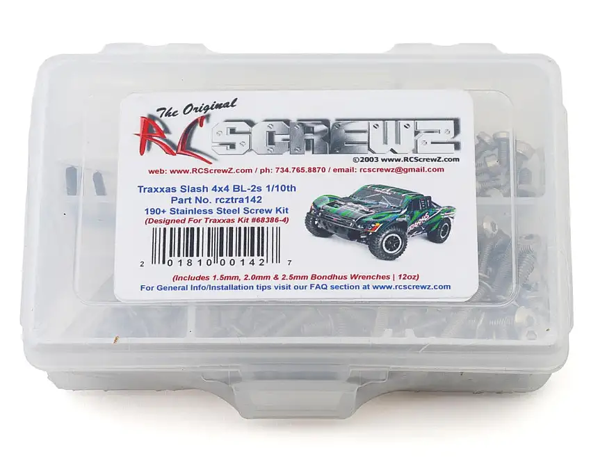 RC Screwz Stainless Steel Screw Kit for Traxxas® Slash® 4x4 BL-2s 1/10