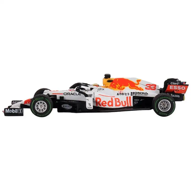 Red Bull Racing RB16B #33 Max Verstappen "Oracle-Honda" 2nd Place Formula One F1 "Turkish GP" (2021) Limited Edition 1/64 Diecast Model Car by Mini GT