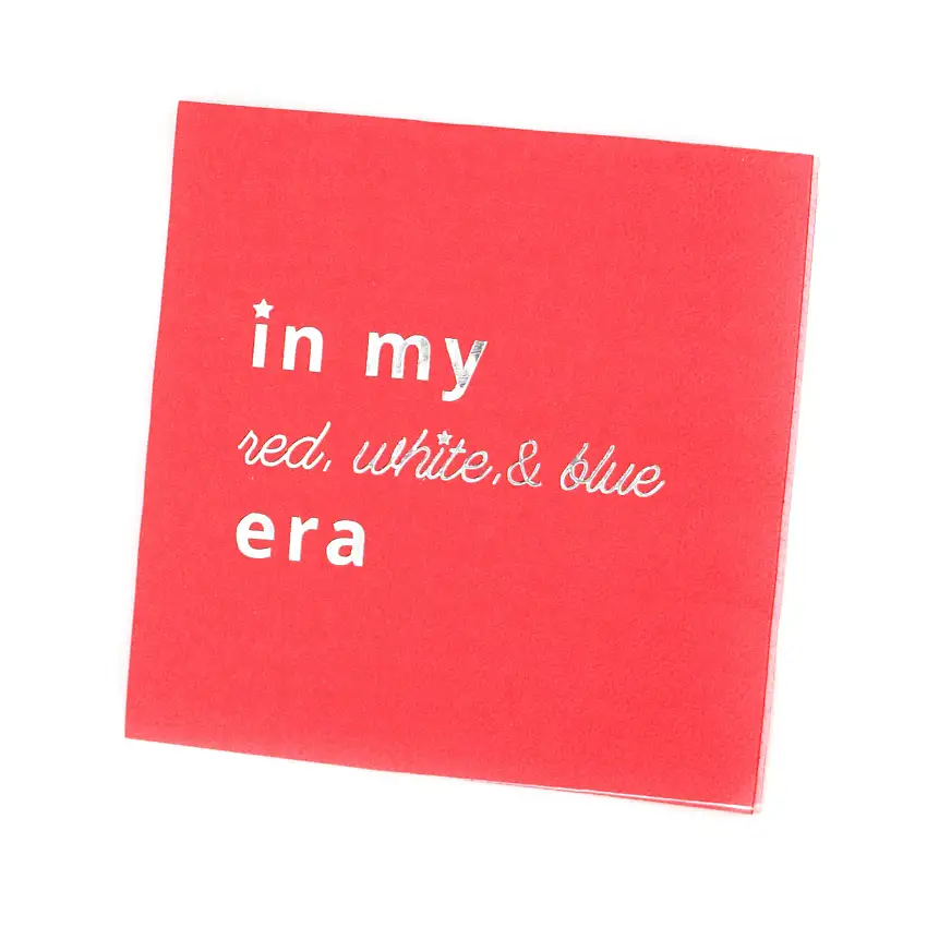 In My Red White And Blue Era Cocktail Napkin