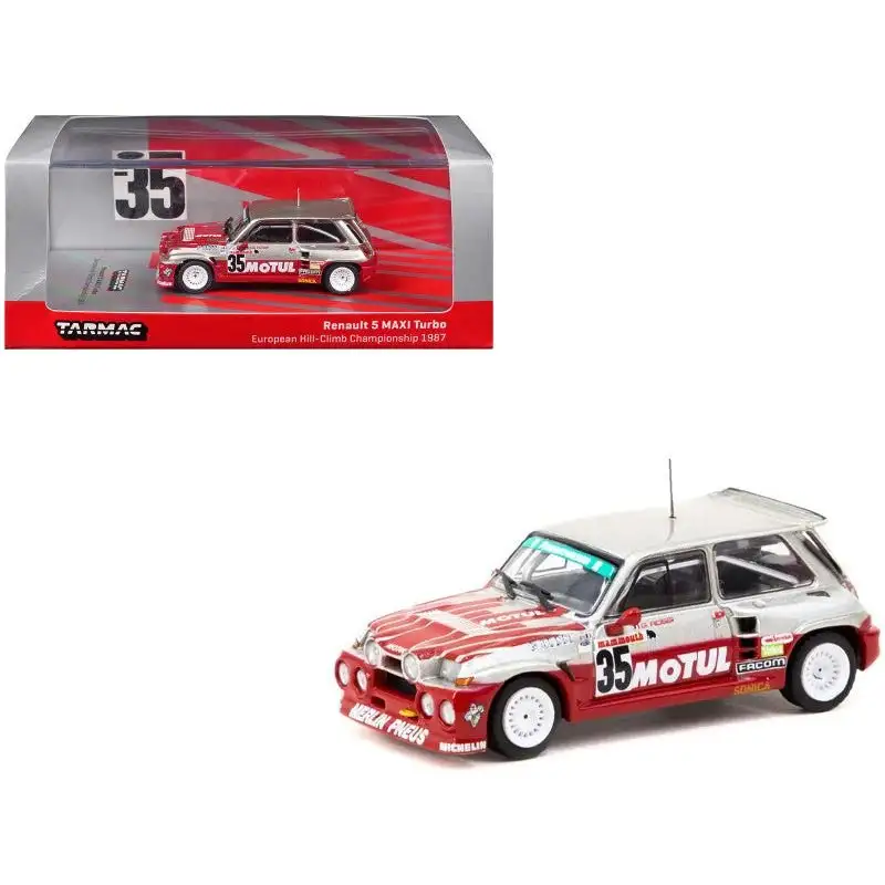 Renault 5 MAXI Turbo #35 Giovanni Rossi "European Hill-Climb Championship" (1987) "Hobby64" Series 1/64 Diecast Model by Tarmac Works