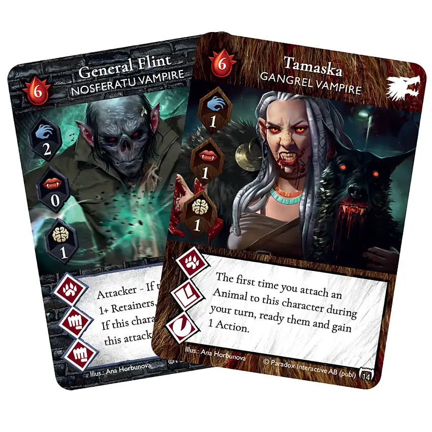 Vampire the Masquerade: Rivals ECG - Tamaska & General Flint Promo Pack