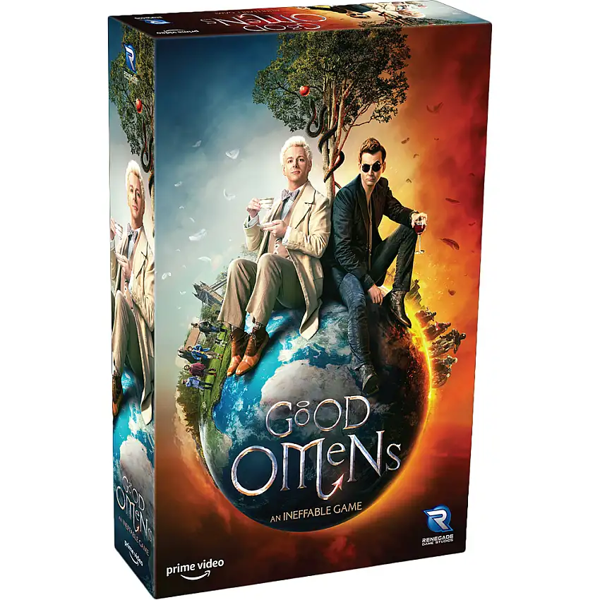Good Omens: An Ineffable Game - With Heaven & Hell Themed Dice Bag (New Arrival)