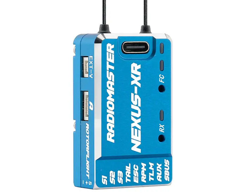 RadioMaster Nexus-XR Rotorflight Helicopter 2.4GHz Receiver Gyro (Blue)