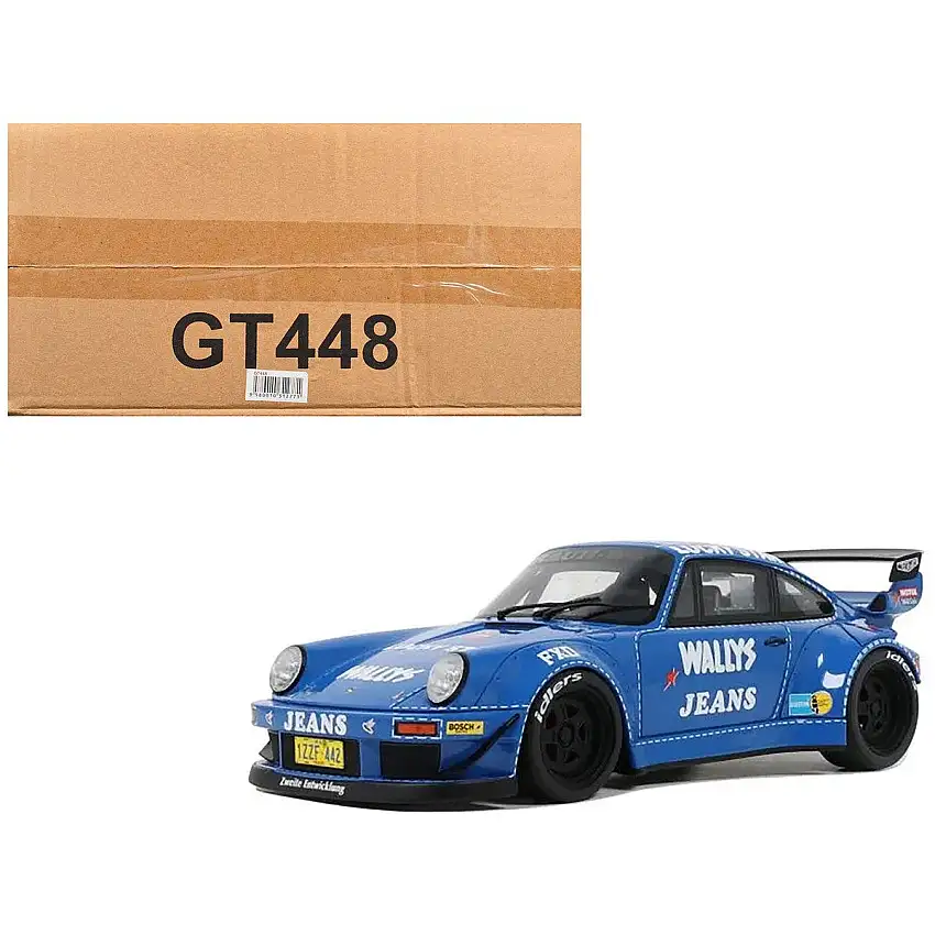 RWB Bodykit "OSHO Arrow" Blue 1/18 Model Car by GT Spirit