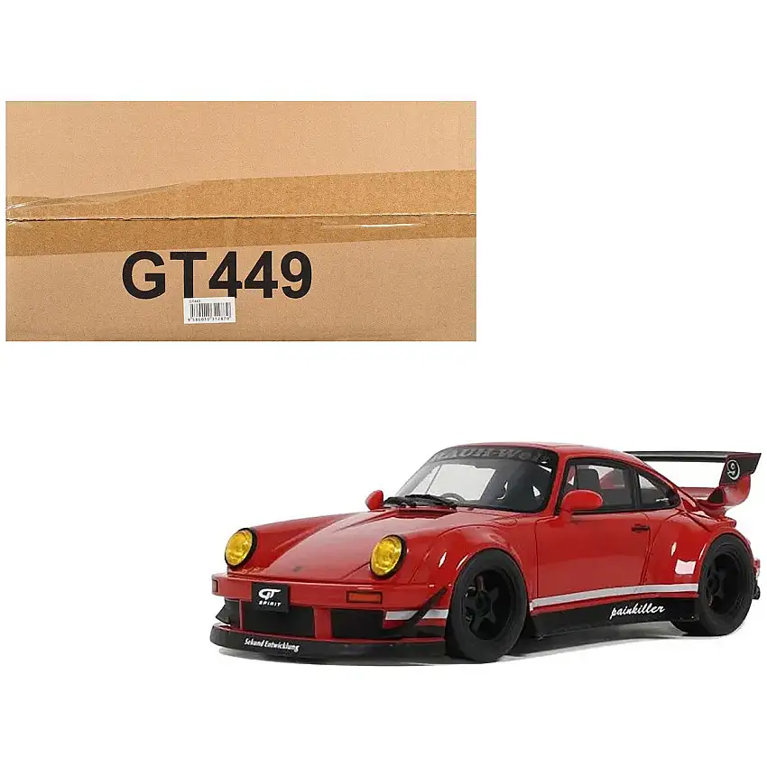 RWB Bodykit "Painkiller" Red 1/18 Model Car by GT Spirit