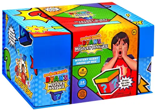 Pocket Watch Ryan's World Mystery Playdate Mystery Guest Dress Up Box Set