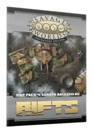 S2P11230 Pinnacle Entertainment Group Savage Worlds Role Playing Game: Rifts - Map Pack 4, Europa Battlefields