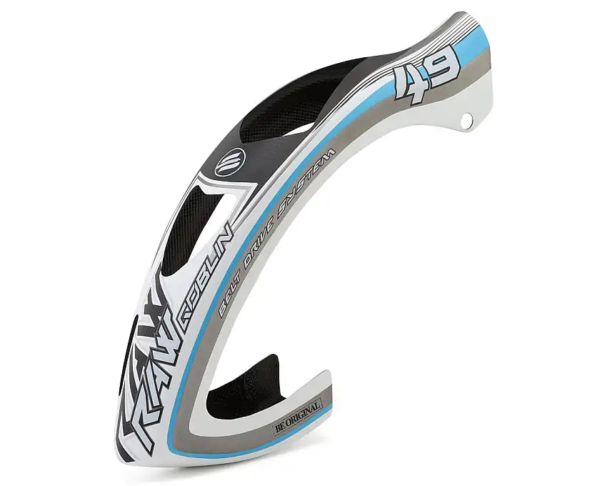 SAB Goblin Raw 420 Competition Fiberglass Canopy (Matte White/Blue) w/Grommets