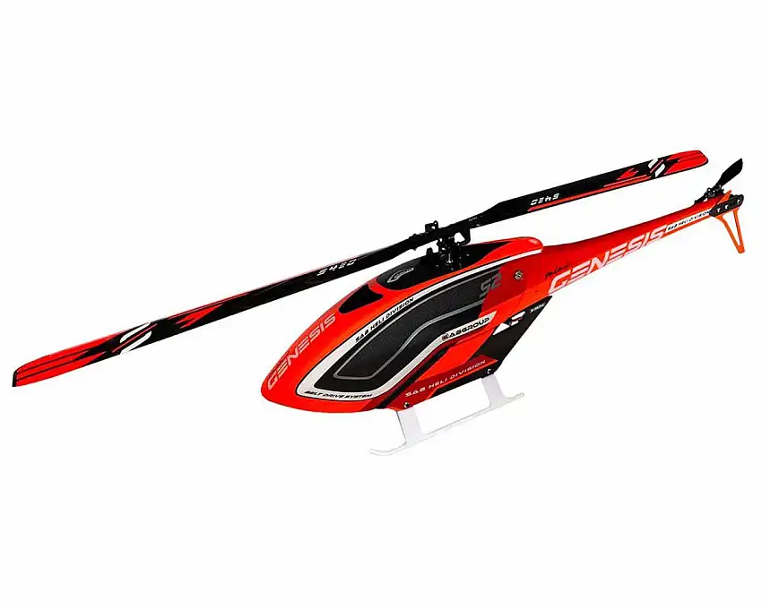SAB Goblin Mini Genesis 420 Competition Electric Helicopter Kit (Orange) w/Blades