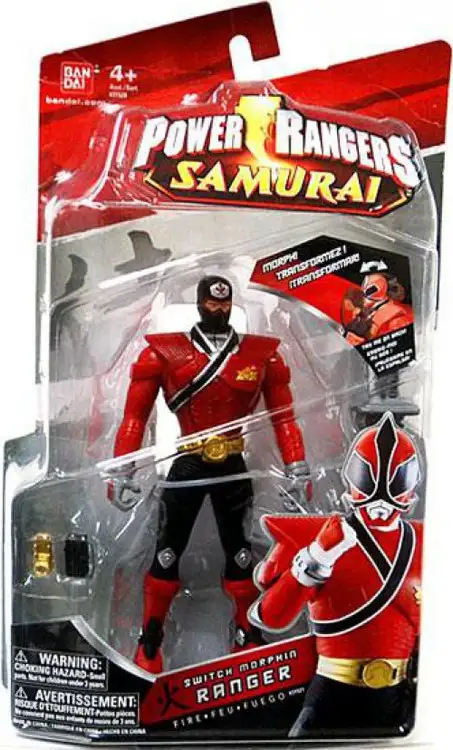 Power Rangers Samurai Switch Morphin Ranger Fire Action Figure [Damaged Package]
