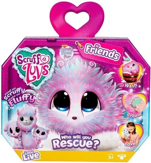 Little Live Pets Scruff A Luvs Friends Plush Surprise Rescue Pet [Candy Floss Fur]