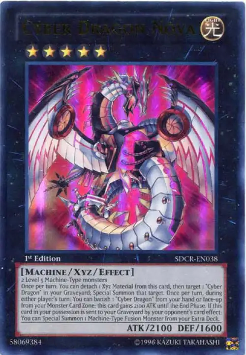 YuGiOh Cyber Dragon Revolution Structure Deck Ultra Rare Cyber Dragon Nova SDCR-EN038
