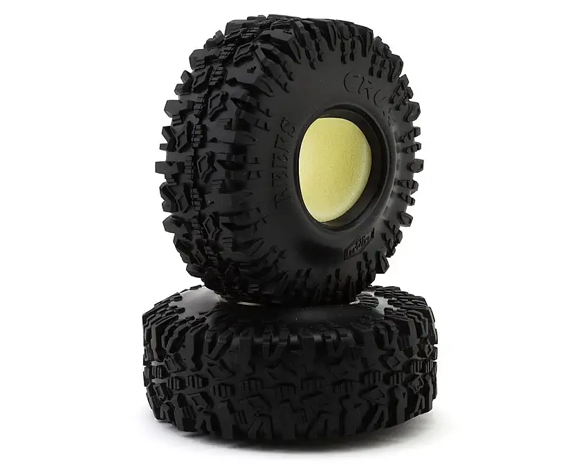 Reefs RC Crux 1.9" Rock Crawler Tires w/Foams (2) (4.75") (Gray)