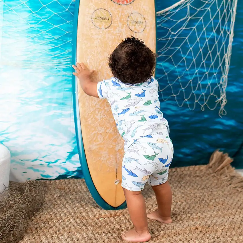 Shark Snuggles Shorts Pjs