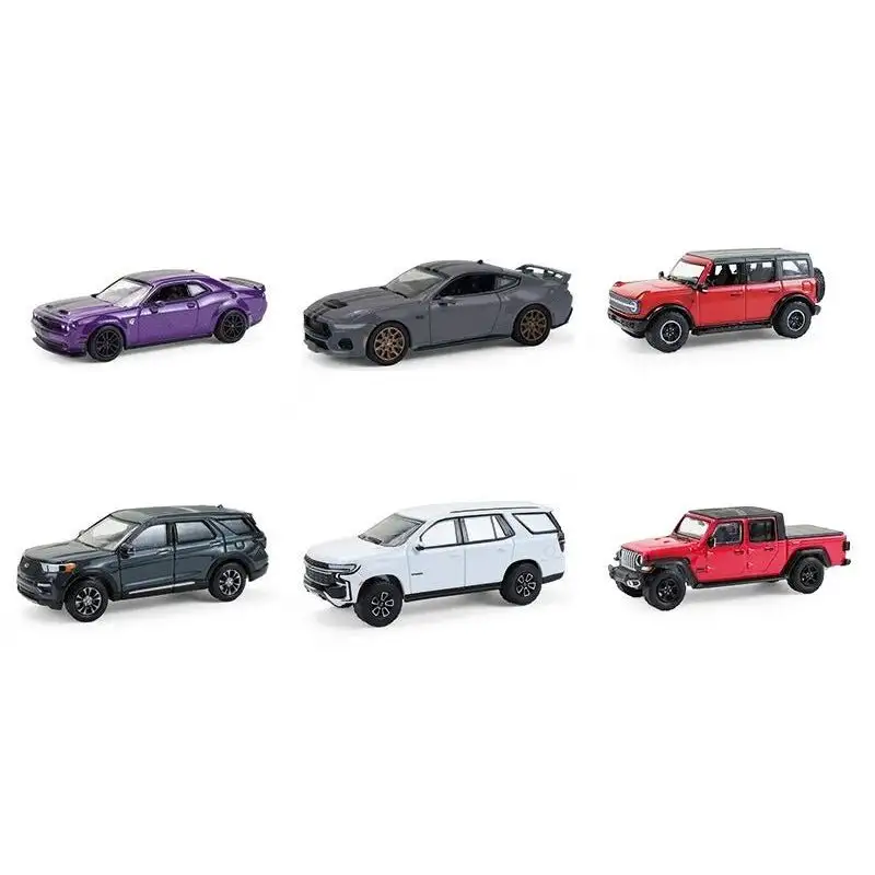 "Showroom Floor" Series 7 Set of 6 Cars 1/64 Diecast Model Cars by Greenlight