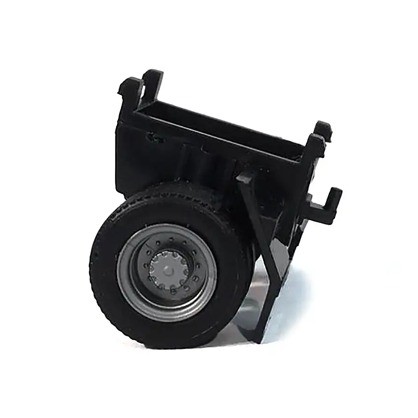Single Axle Trailer Chassis 1/87 (HO) Plastic Model by Promotex