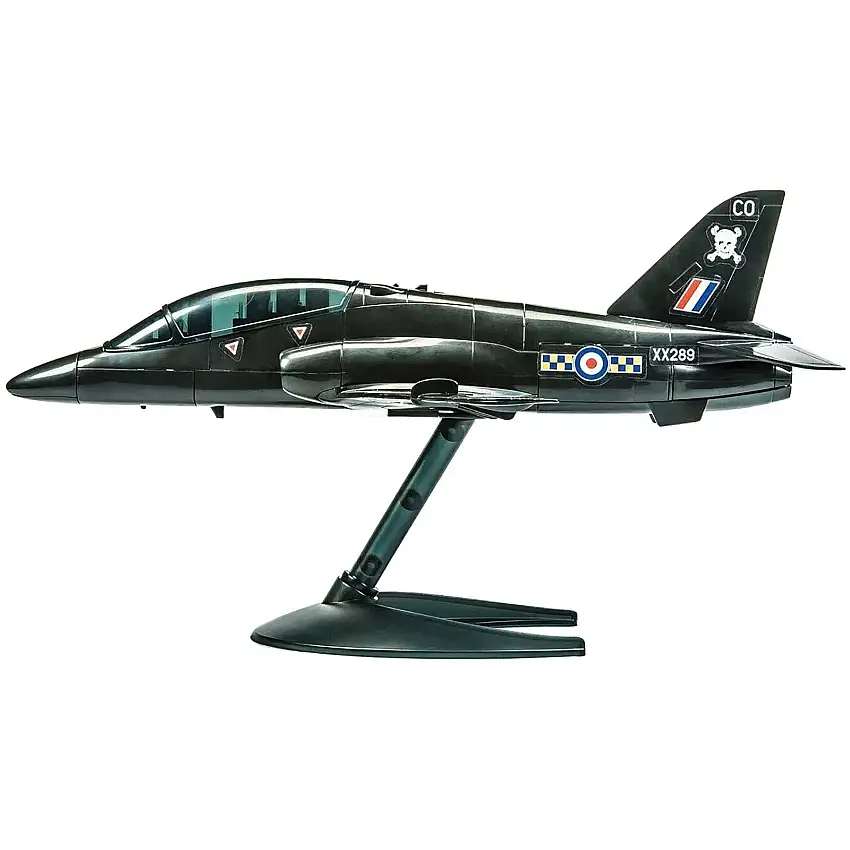 Skill 1 Model Kit BAE Hawk Painted Plastic Model Airplane Kit by Airfix Quickbuild