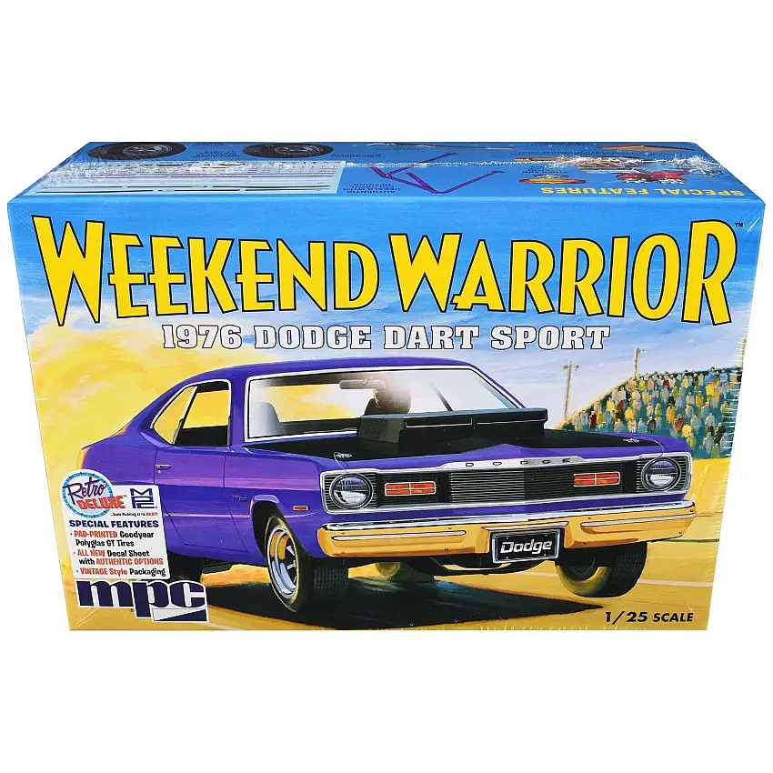 Skill 2 Model Kit 1976 Dodge Dart Sport "Weekend Warrior" 1/25 Scale Model by MPC