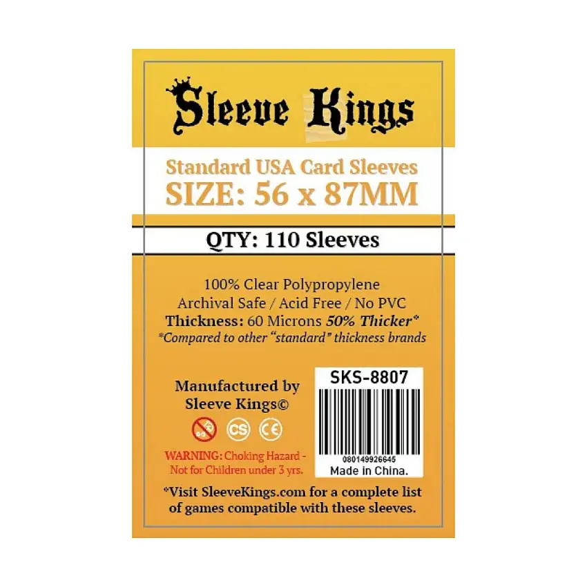 56x87mm - Standard USA Card Sleeves (10 packs of 110)