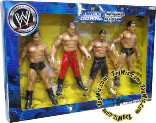 WWE Wrestling Exclusives Smack Down Super Stars Exclusive Action Figure 4-Pack [Damaged Package]