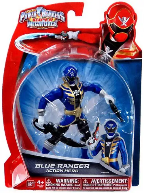 Power Rangers Super Megaforce Blue Ranger Action Hero Action Figure [Loose]
